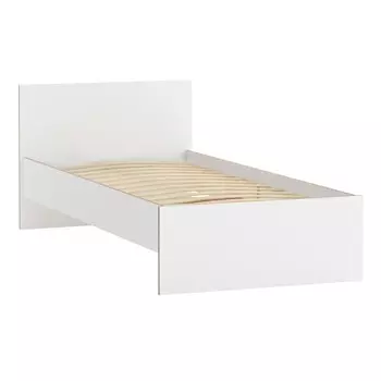 Кровать «Дакота» 68.11, 9002000 мм, бескаркасное основание, белый / кромка дуб сонома