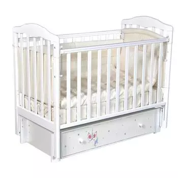 Кровать Daniella, коллекция «Радуга», цвет белый