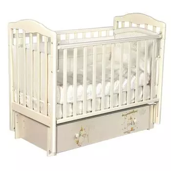 Кровать Daniella, коллекция «Радужные единороги», цвет слоновая кость