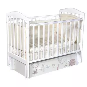 Кровать Daniella, коллекция «Сафари», цвет белый