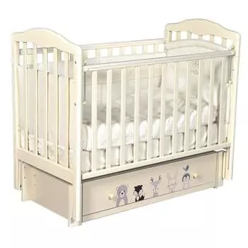 Кровать Daniella, коллекция «Зверополис», цвет слоновая кость