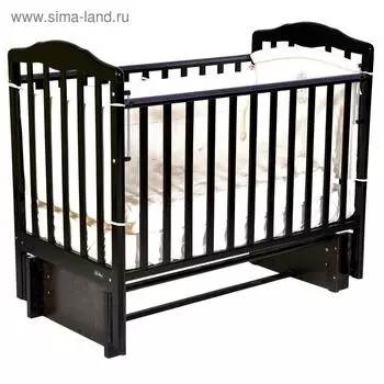 Кровать детская Bellini Alba Plus автостенка, универсальный маятник, цвет шоколад