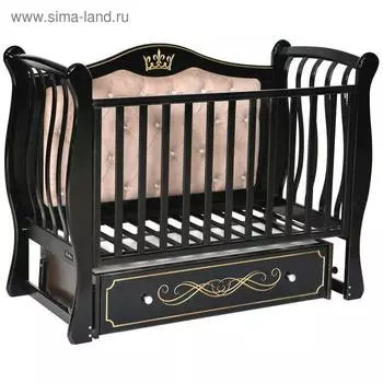 Кровать детская Bellini Tiffany Elegance мягкая спинка, маятник, цвет шоколад