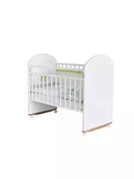 Кровать детская Беллучи / Bellucci Колесо-Качалка, белый