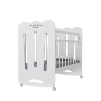 Кровать детская Desire, колесо-качалка, белый, 1200600