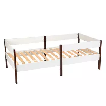 Кровать детская Polini kids Simple 3435, 1658580884 мм, цвет белый-дуб крафт