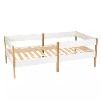 Кровать детская Polini kids Simple 3435, 1658580884 мм, цвет белый/дуб каменный