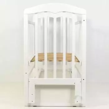 Кровать детская «Сильвия-7» , 120х60 см, универсальный маятник, ящик, цвет белый