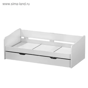 Кровать детская выдвижная Polini kids Fun 4200, белый