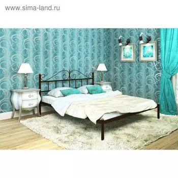 Кровать «Диана», 14002000 мм, металл, цвет чёрный