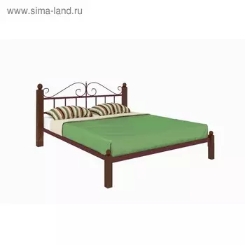 Кровать «Диана Люкс», 12002000 мм, металл, цвет коричневый
