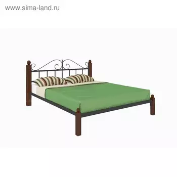 Кровать «Диана Люкс», 14002000 мм, металл, цвет чёрный