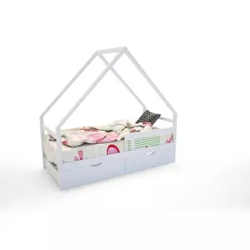 Кровать-домик Skandi, детская, цвет белый