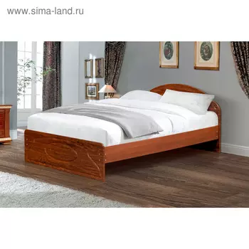 Кровать двойная «Венеция 2», 1400х2000, цвет итальянский орех / кедр глянец