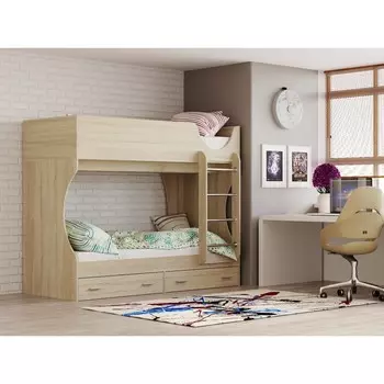 Кровать двухъярусная «Д2 New», 19329441574 мм, цвет дуб сонома