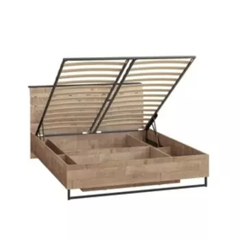 Кровать двуспальная «Трувор 11.34», с основанием, с подъёмным механизмом, 16522222986 мм, цвет дуб гранж песочный/интра