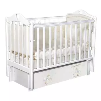 Кровать Estelle, коллекция «Радужные единороги», цвет белый