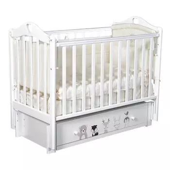 Кровать Estelle, коллекция «Зверополис», цвет белый