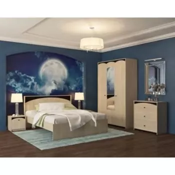 Кровать «Ева», 1200 2000 мм, без основания, цвет дуб сонома / дуб венге