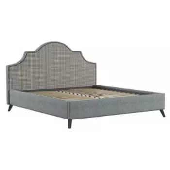 Кровать Фаина, 1800х2000, ортопедическое осн+ПМ, Труссарди 01/Серый Ролан