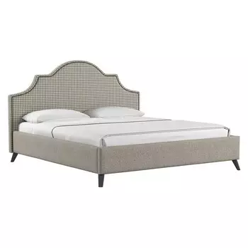 Кровать Фаина, 1800х2000, ортопедическое осн+ПМ, Труссарди 03/Латте Ролан