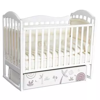 Кровать Gabriella, коллекция «Сафари», цвет белый