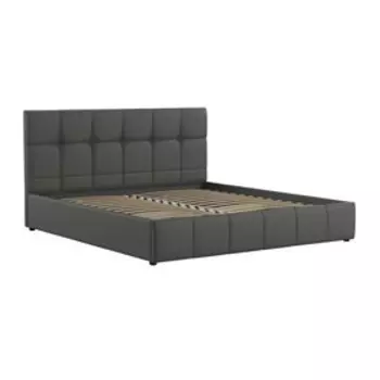 Кровать Хлоя, 1800х2000, ортопедическое осн+ПМ, Пегасо лайт грей/Серый