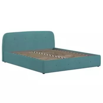 Кровать Илона, 1600х2000, ортопедическое осн+ПМ, Шерлок/Бирюзовый