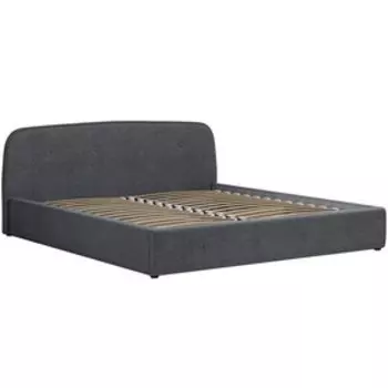 Кровать Илона, 1800х2000, ортопедическое осн+ПМ, Ролан/Серый