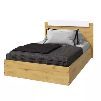 Кровать односпальная «ЭКО», 9002000 мм, цвет дуб вотан/белый