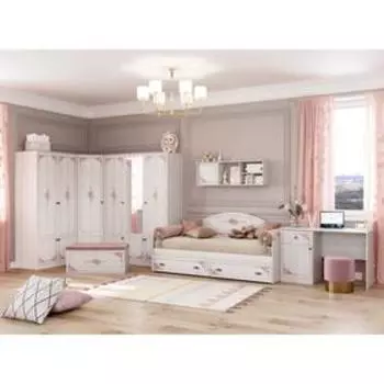 Кровать Эльза 2000х900 дуб винтерберг/фотопечать