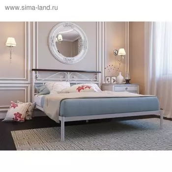 Кровать «Эсмиральда», 16002000 мм, металл, цвет белый