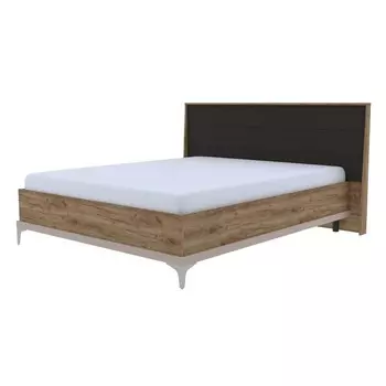 Кровать «Кара 9», 16002000 мм, ортопедическое основание, цвет дуб табачный craft / велюр