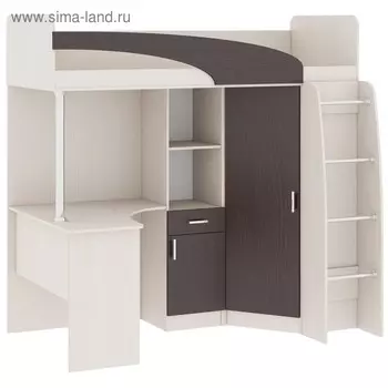 Кровать Карамель 77-01 2042х1110х1970 Анкор светлый/Бодега тёмный