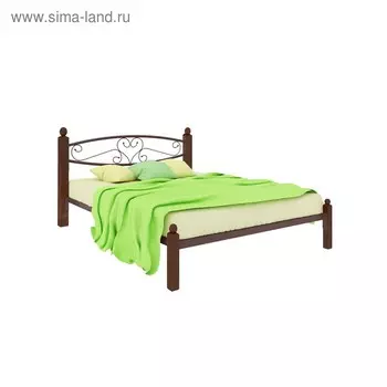 Кровать «Каролина Люкс», 16002000 мм, металл, цвет коричневый