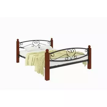 Кровать «Каролина Люкс Плюс», 16002000 мм, металл, цвет чёрный