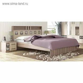 Кровать Коста-Рика, 1400х2000, с основанием,, 2082х1465х1040, Ясень шимо