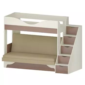 Кровать «Латте 77/1», 1900800 мм, цвет аlma 16 / бодега cветлый / орех донской