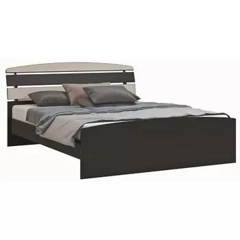 Кровать «Люсси», 1600 × 2000 мм, без основания, цвет венге / дуб девон