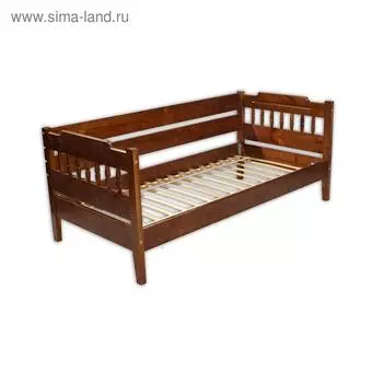 Кровать «Мария 3», 1400 × 1900, массив сосны, цвет дуб