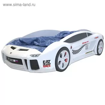Кровать машина «Ламба Next белая»