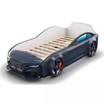 Кровать-машинка Dynamic чёрная