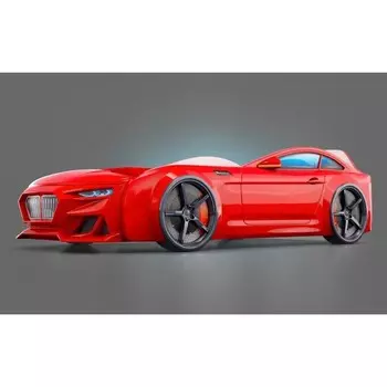 Кровать-машинка Dynamic красная
