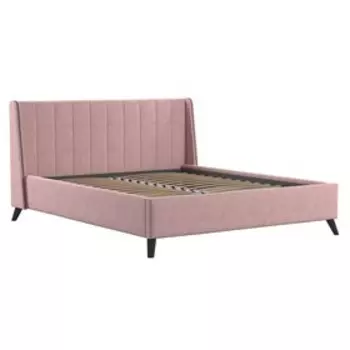 Кровать Мелисса, 1600х2000, ортопедическое осн+ПМ, Коралловый Вивальди 27/Пастельный