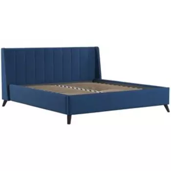 Кровать Мелисса, 1800х2000, ортопедическое осн+ПМ, Киви 72/Темно-синий