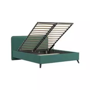 Кровать Миа, 1600х2000, ортопед+ПМ, Изумрудный