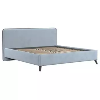 Кровать Миа, 1800х2000, ортопедическое осн+ПМ, Аватар/Стальной светло-серый