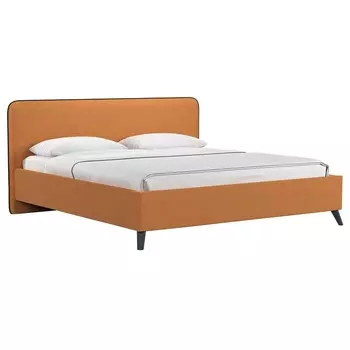 Кровать Миа, 1800х2000, ортопедическое осн+ПМ, Купер 12/Тыквенный