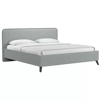 Кровать Миа, 1800х2000, ортопедическое осн+ПМ, Купер 18/Серый