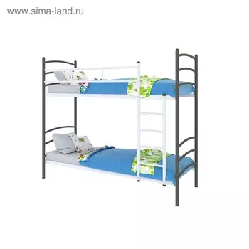 Кровать «Милана Дуо», 8002000 мм, металл, цвет чёрный